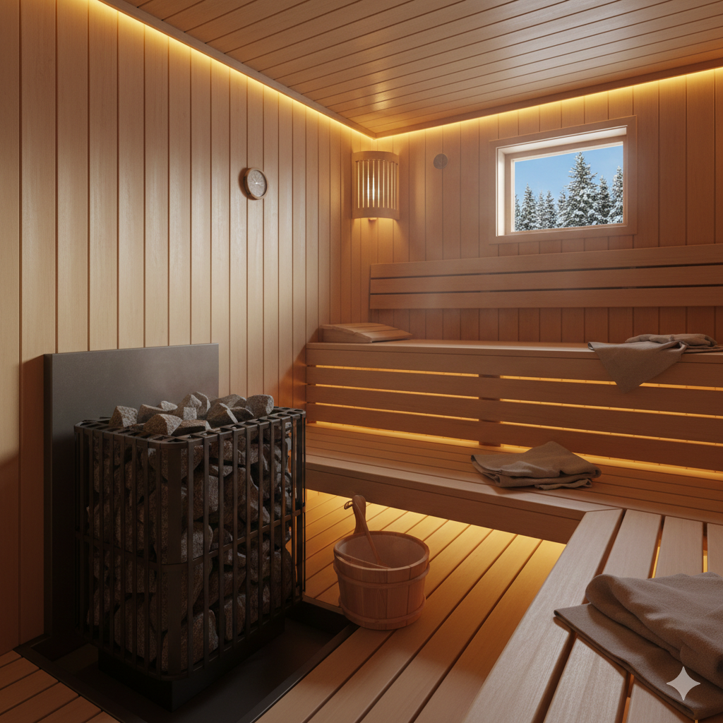 Saunabereich aus Holz